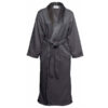 Microfiber Shimmer Lined Robe | Charcoal
