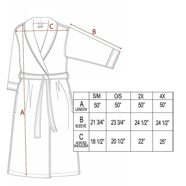 Microfiber Shimmer Lined Robe | Charcoal - Altitude Spa