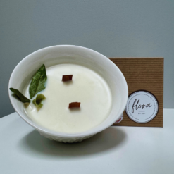 White Bowl Soy Candle